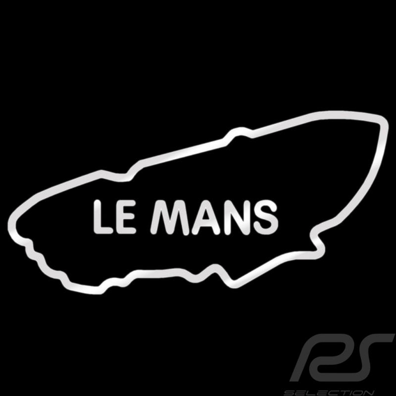 Sticker Le Mans race track black outline no background Sticker Le Mans race track black outline no background