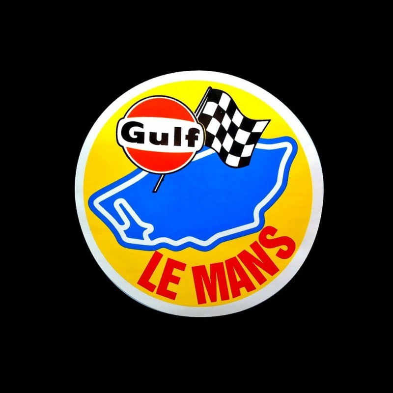 Autocollant Gulf Le Mans Ø 9 cm