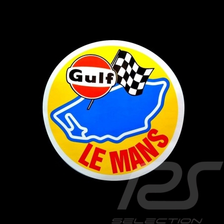 Gulf Le Mans Aufkleber Ø 9 cm