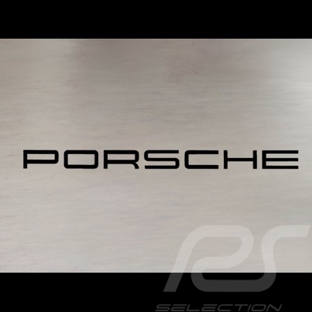 Autocollant lettres Porsche transfert noir 15.3 x 1 cm