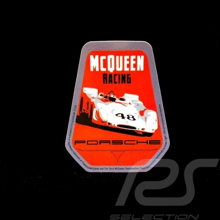 Mc Queen Racing Porsche sticker 6 x 8  cm