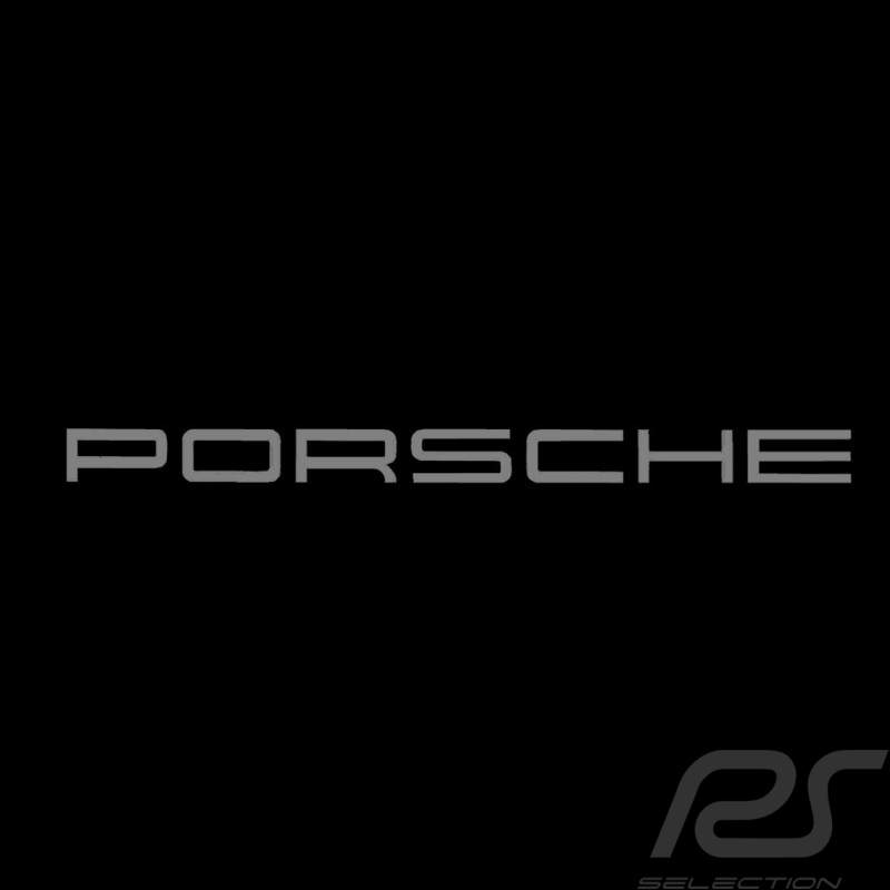 Porsche Zahlen Transfer Aufkleber silber 15.3 x 1 cm
