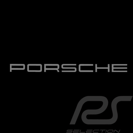 Autocollant lettres Porsche transfert argent 15.3 x 1 cm