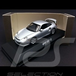 Porsche 996 GT2 2001 argent 1/43 Minichamps WAP02007311 