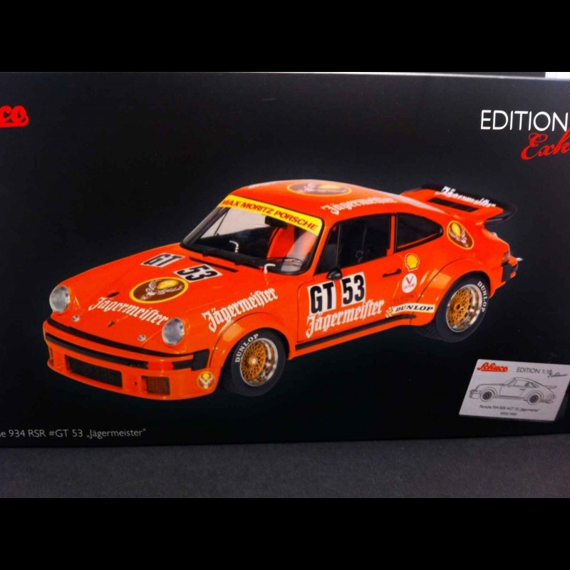 Porsche 934 RSR Nürburgring 1976 n° GT53 Jâgermeister 1/18 Schuco