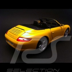 Porsche 997 Carrera S Cabriolet jaune 1/18 Maisto 31126