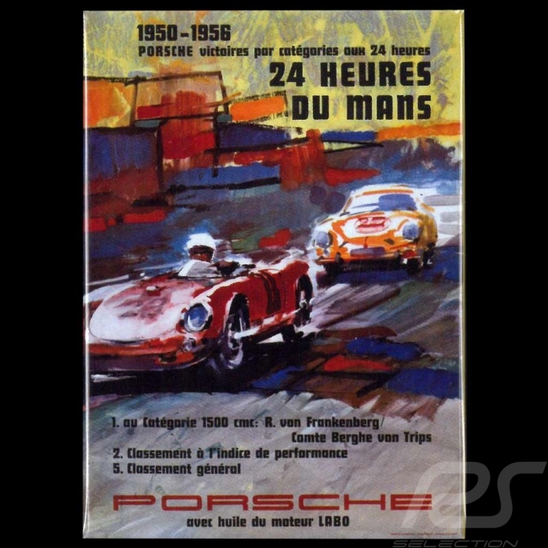 Magnet Porsche 24h du Mans 1950-1956 Magnet Porsche 24h du Mans 1950-1956