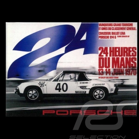 Plaque aimantée Porsche 914 Le Mans 1970