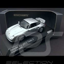 Porsche 993 Turbo S 1998 gris métallisé 1/43 Minichamps CA04316002
