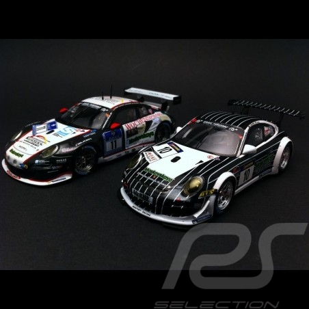Duo Porsche 997 GT3 R / RSR Manthey Racing 1/43 Spark WAX20140011 / SAM257