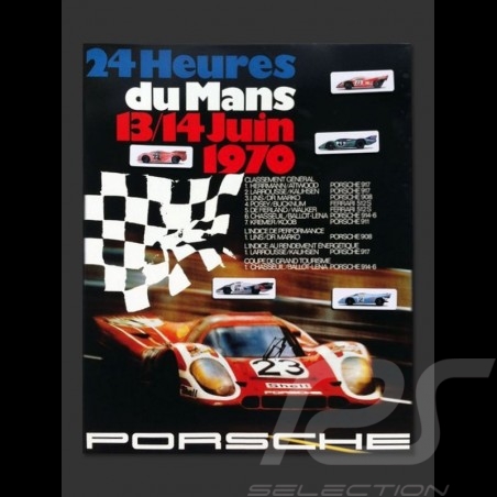 Magnettaffel Porsche Le Mans 1970 mit 5 magnete Porsche Design WAP0500190F