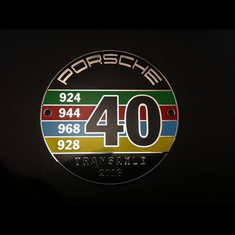 Grille Badge 40 years Porsche front engine