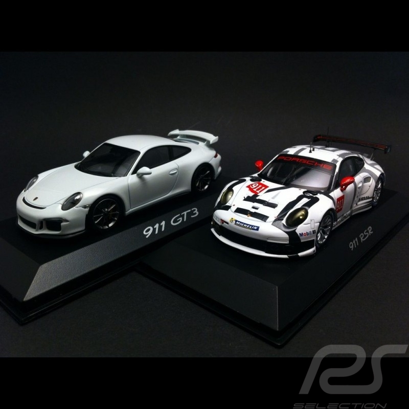 Duo Porsche 991 GT3 / GT3 RSR 1/43 WAP0200270F / WAP0200000D Duo Porsche 991 GT3 / GT3 RSR 1/43 WAP0200270F / WAP0200000D