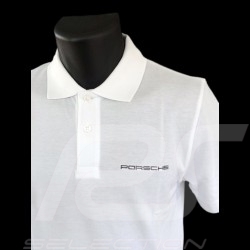 Polo homme Classic Porsche blanc WAP751B Men Polo shirt white Herren Weiß 