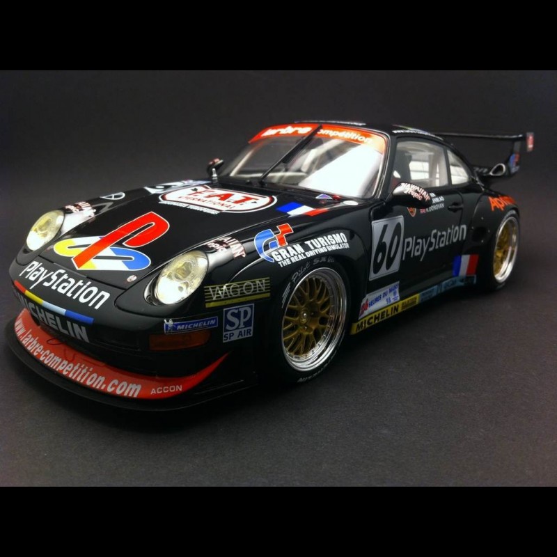 Porsche 993 GT2 Playstation Le Mans 1998 n° 60 1/18 GT SPIRIT GT103