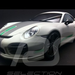 Porsche 991 Turbo S Techart white / grey / green 1/18 GT SPIRIT GT801