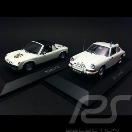 Duo Porsche 911 / 914 Polizei 1971 / 1972 1/43 Minichamps WAP020SET28 / WAP020SET38