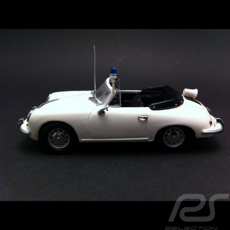 Porsche 356 C Cabriolet Polizei 1965 white 1/43 Minichamps WAP020SET18