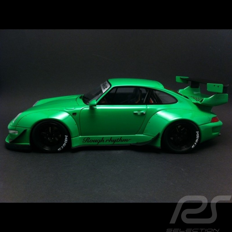 Porsche 911 type 993 RWB verte green grün  1/18 GT SPIRIT GT074