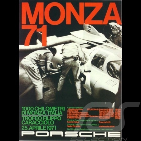 Porsche Poster 20th Mille Miglia 1953 originale Plakat von Erich Strenger