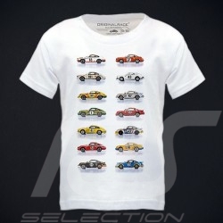 T-shirt Porsche 911 racecars white - Kids