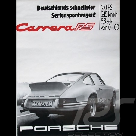 Porsche Poster Porsche 911 Carrera RS 1972