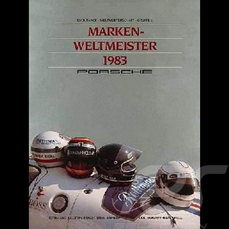 Porsche Poster Porsche Marken Weltmeister 1983 