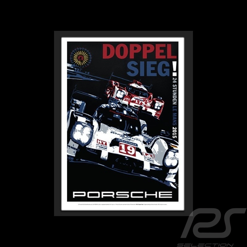 Porsche 919 Le Mans 2015 Wiedergabe einer originale Plakat von Nicolas Hunziker