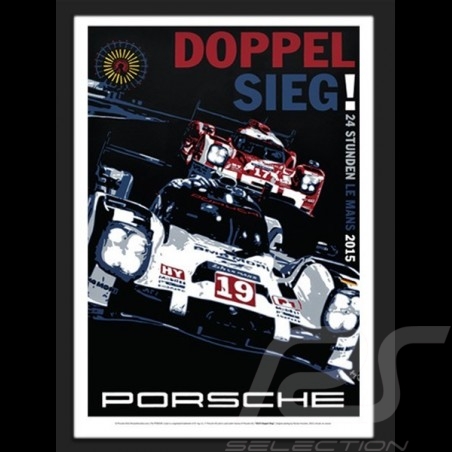Porsche 919 Le Mans 2015 Wiedergabe einer originale Plakat von Nicolas Hunziker