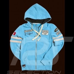 Porsche hoodie jacket Jo Siffert n° 12 Gulf blue for women