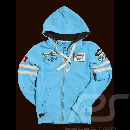Porsche veste hoodie Jo Siffert n° 12 bleu Gulf hoodie jacket Hoodie Jacke 