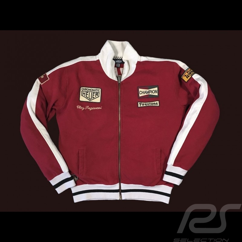 Jacke Clay Regazzoni rote Weste Herren Jacke Clay Regazzoni rote Weste Herren