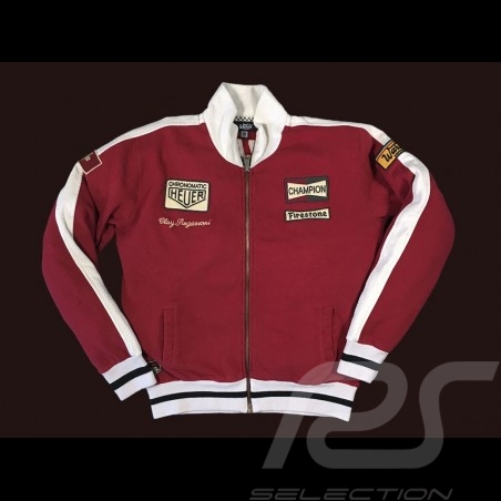 Jacket Clay Regazzoni red vest for men