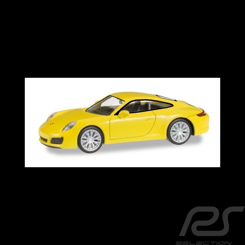 Porsche 911 Carrera 4S gelb 1/87 Herpa 028639 