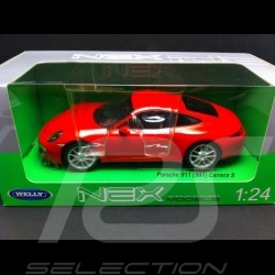 Porsche 991 Carrera S Coupe rouge 1/24 Welly 24040