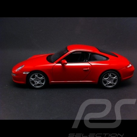 Porsche 997 Carrera S Coupe rouge 1/24 Welly 22477