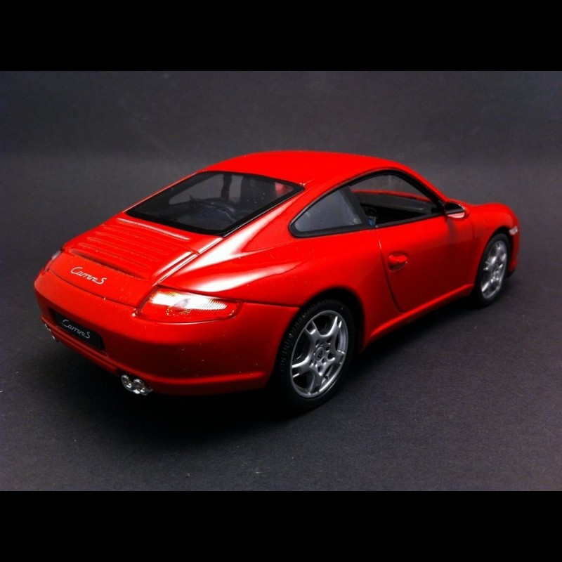 Porsche 997 Carrera S Coupe red 1/24 Welly 22477