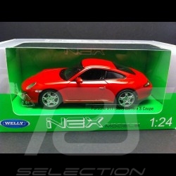 Porsche 997 Carrera S Coupe rot 1/24 Welly 22477