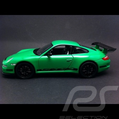 Porsche 997 GT3 RS green / black 1/24 Welly 22495