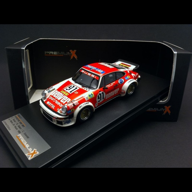 Miniature Spark 1/18 - Porsche 911 934 #91 - Le Mans 1980 - Bussi Salam - Coffret
