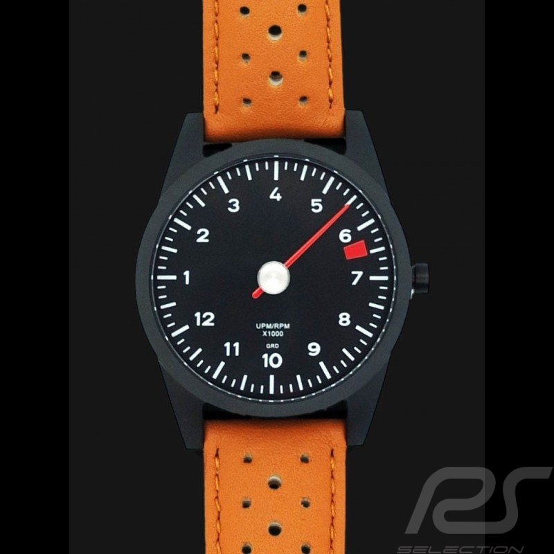 Uhr Porsche 911 Tachometer Single-Nadel brown