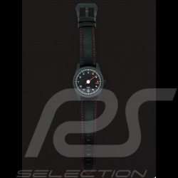 Montre Porsche 911 compte-tours mono-aiguille noir Watch Tachometer single-needle Uhr Tachometer Single-Nadel