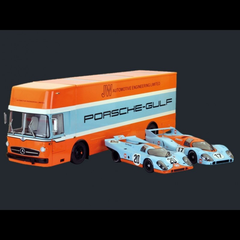 Mercedes 0317 truck Porsche Gulf 1/18 Schuco 450032200