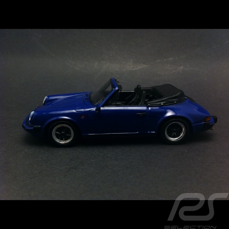 Porsche 911 3.2 Cabriolet 1989 blau 1/43 Spark S4468 Porsche 911 3.2 Cabriolet 1989 blau 1/43 Spark S4468