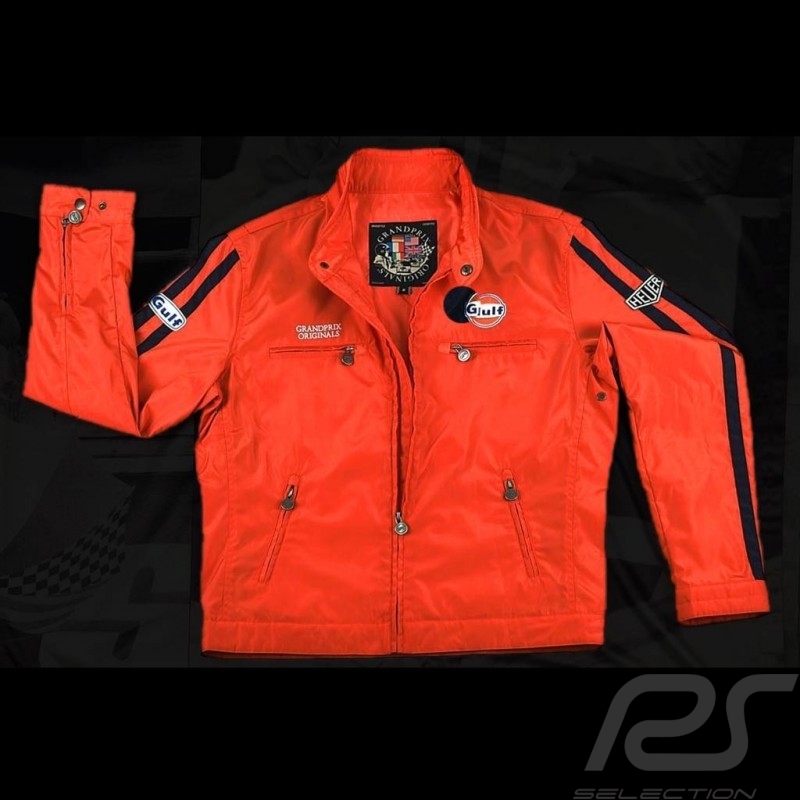 Gulf Racing jacke orange für Herren Gulf Racing jacke orange für Herren
