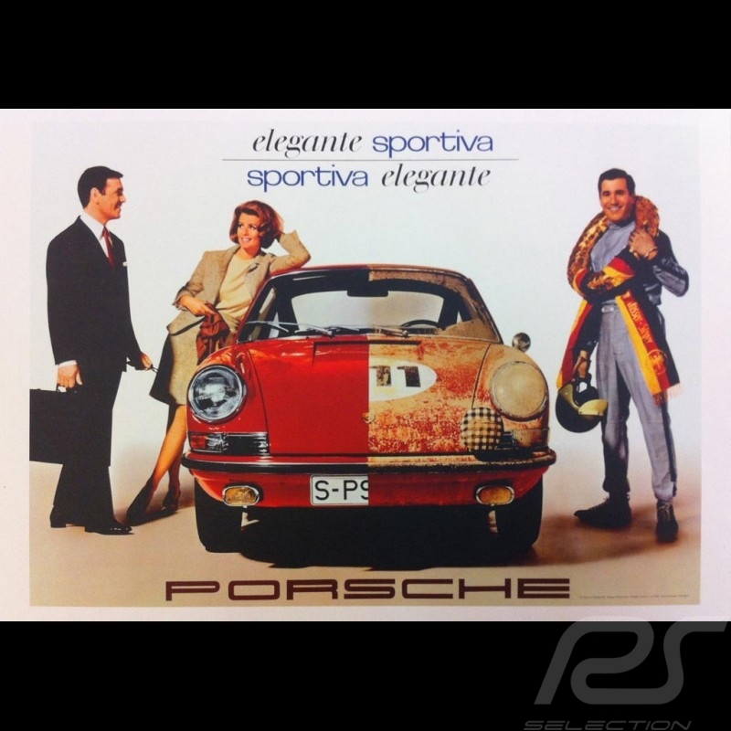 Porsche Poster 911 elegante sportiva 1967