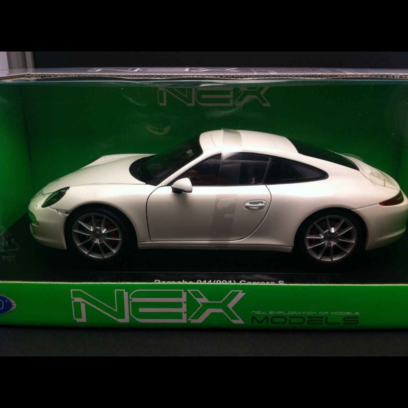 Porsche 991 Carrera S blanche 1/18 Welly 18047W