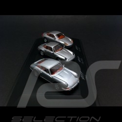 Trio Porsche 911 gris argent 1964 993 996 très rare 1/87 Schuco WAP022BOX