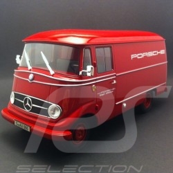 Mercedes-Benz L319 Camion Transporteur Porsche 1960 rouge 1/18 Norev 183416