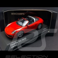 Porsche 991 Targa 4 indian red 1/43 Minichamps 410062440